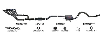 Redback Exhaust 2 1/2" Complete System for Holden Commodore (01/1988 - 04/1995) - Brixton 4x4 - Buy Online Now!